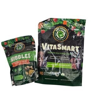 Ruff Greens VitaSmart and Nibbles Dog Health Supplement and Treats